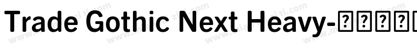 Trade Gothic Next Heavy字体转换